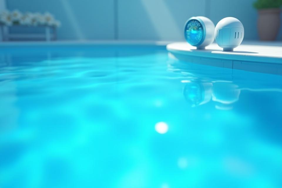 Mantenimiento inteligente de piscina con sensores